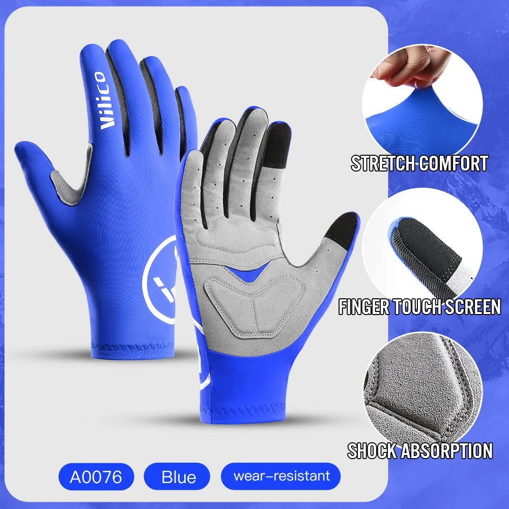Touch Screen Long Full Fingered Gel Multi-Purpose Sport Gloves