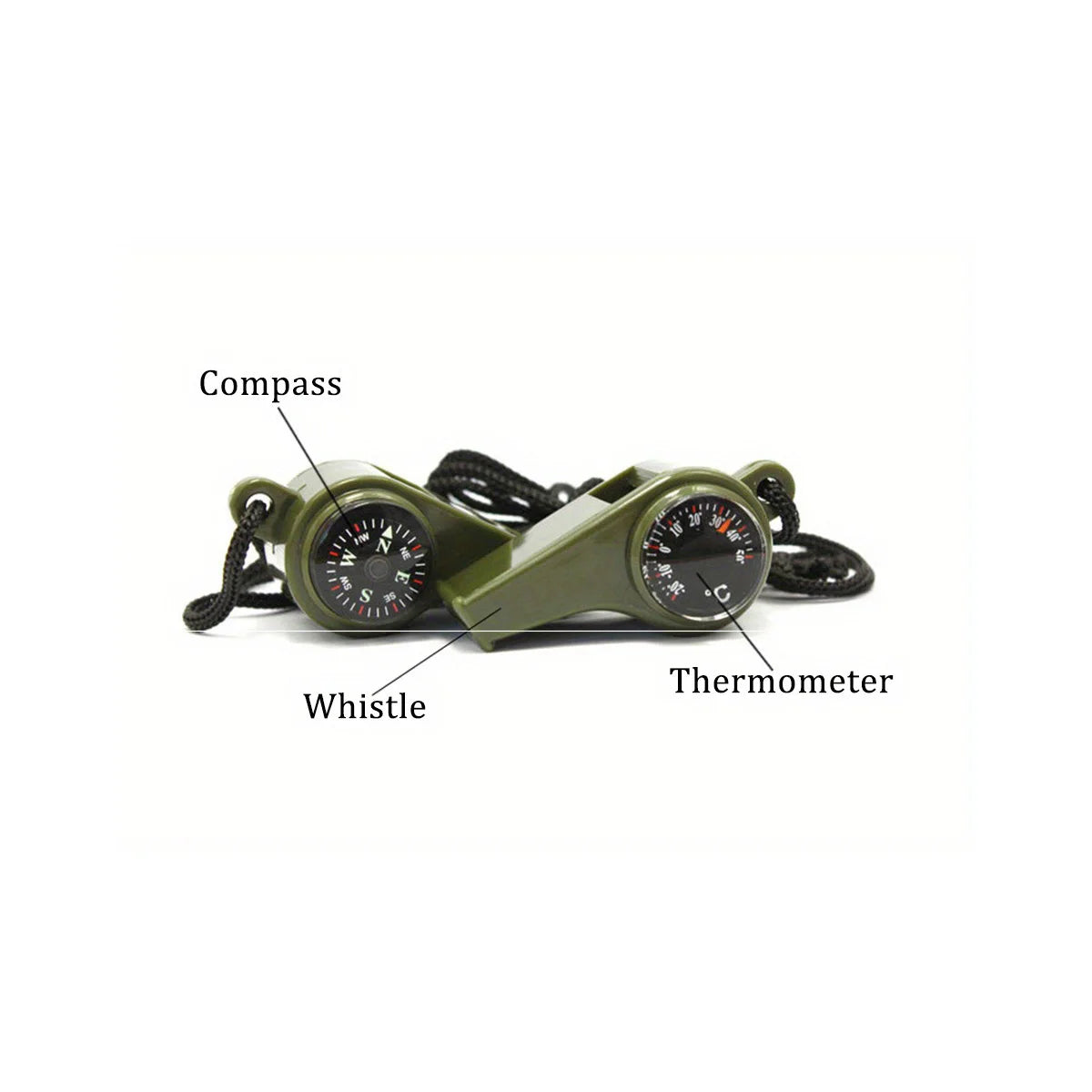 3 in 1 Emergency Survival Whistle & Compass