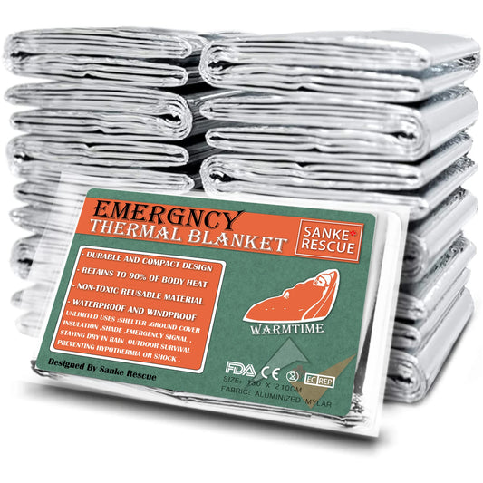 Emergency Thermal Blanket (4 Piece) [EXTRA VALUE]