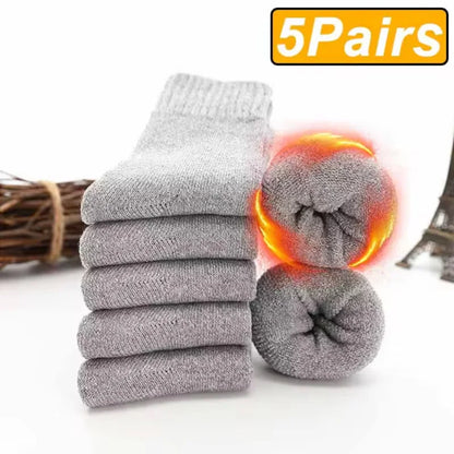 5pc Unisex Thick Thermal Socks