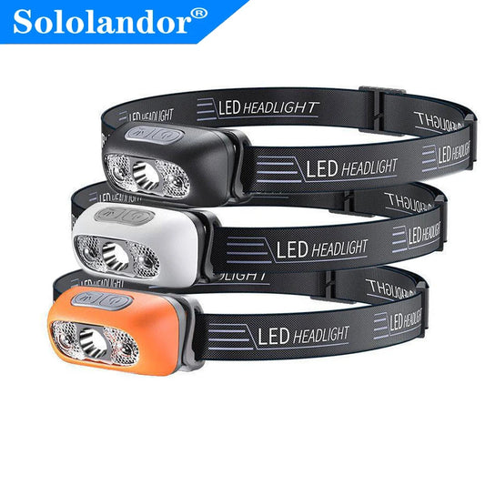 500 Lumen USB Rechargeable Headlamp  LED