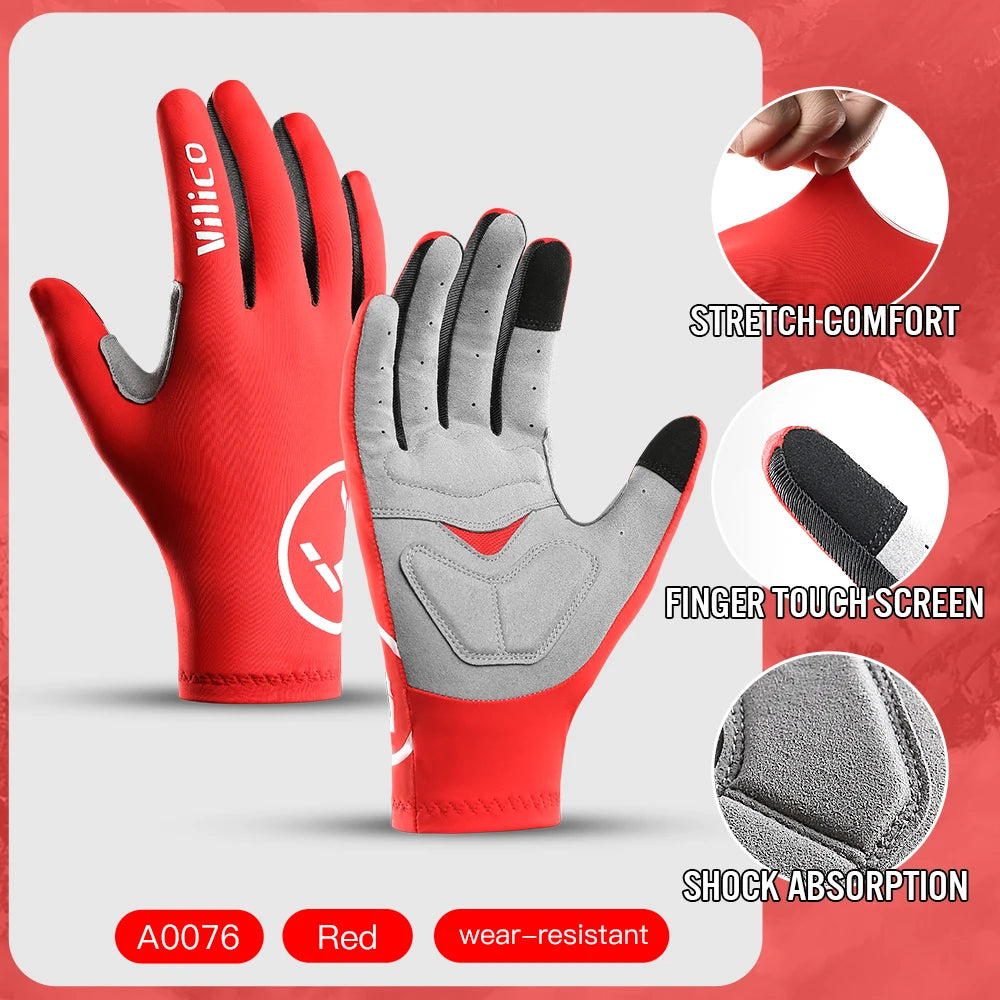 Touch Screen Long Full Fingered Gel Multi-Purpose Sport Gloves