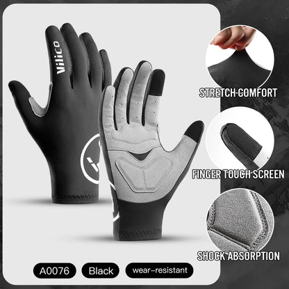 Touch Screen Long Full Fingered Gel Multi-Purpose Sport Gloves